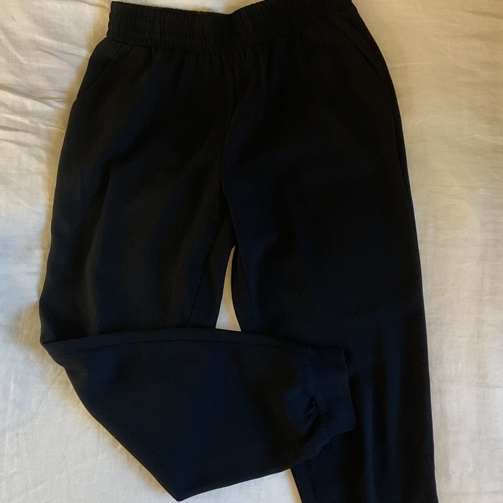 Sanctuary Black Elastic Waist Joggers